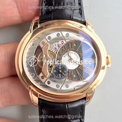 Replica Audemars Piguet Royal Millenary 4101 15350OR.OO.D093CR.01 V9 Factory Skeleton Dial Replica Audemars Piguet Royal Millenary 4101 15350OR.OO.D093CR.01 V9 Factory Skeleton Dial
