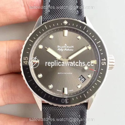 Replica Blancpain Fifty Fathoms Bathyscaphe 5000-1110-B52A ZF Factory Meteor Grey Dial Replica Blancpain Fifty Fathoms Bathyscaphe 5000-1110-B52A ZF Factory Meteor Grey Dial