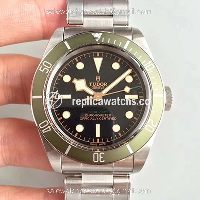 Replica Tudor Heritage Black Bay Green Harrods Special Edition 79230G ZF Factory Black Dial Replica Tudor Heritage Black Bay Green Harrods Special Edition 79230G ZF Factory Black Dial