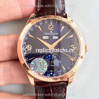 Replica Jaeger-LeCoultre Master Calendar 1552520 KM Factory Blue Dial Replica Jaeger-LeCoultre Master Calendar 1552520 KM Factory Blue Dial