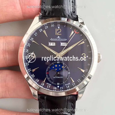 Replica Jaeger-LeCoultre Master Calendar 1558420 KM Factory Blue Dial Replica Jaeger-LeCoultre Master Calendar 1558420 KM Factory Blue Dial