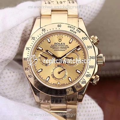 Replica Rolex Daytona Cosmograph 116503 JH Factory Gold Dial Replica Rolex Daytona Cosmograph 116503 JH Factory Gold Dial
