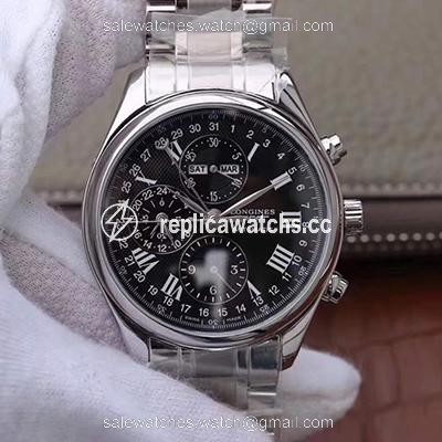 Replica Longines Conquest Classic Chronograph Moonphase Black Dial Replica Longines Conquest Classic Chronograph Moonphase Black Dial