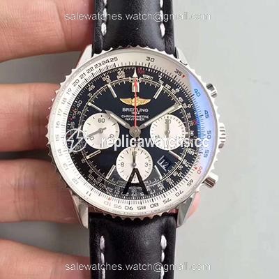 Replica Breitling Navitimer GMT AB044121/BD24/441X/A20BA.1 JF Factory Black Dial Replica Breitling Navitimer GMT AB044121/BD24/441X/A20BA.1 JF Factory Black Dial