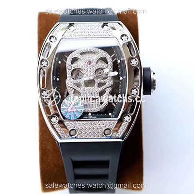 Replica Richard Mille RM052 Titanium Z Factory Diamond Skull Dial Replica Richard Mille RM052 Titanium Z Factory Diamond Skull Dial