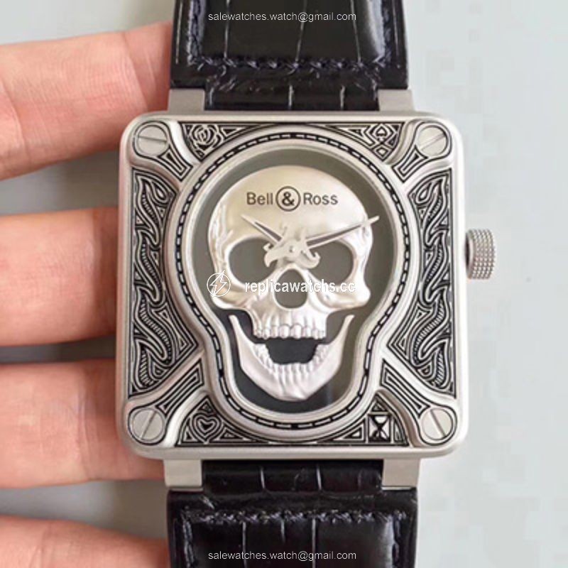 Replica Bell & Ross BR 01 Burning Skull Black Dial Replica Bell & Ross BR 01 Burning Skull Black Dial