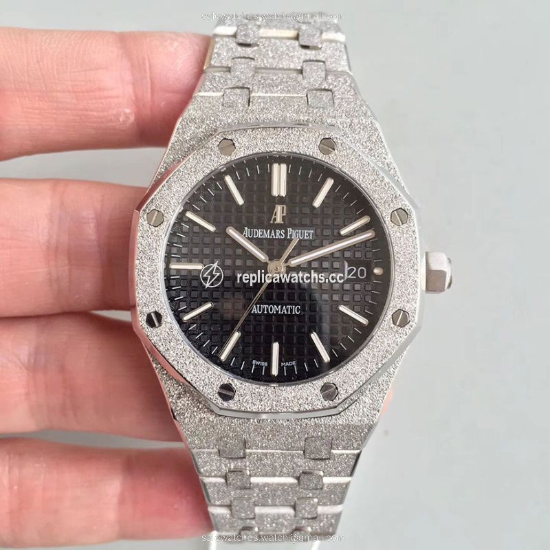 Replica Audemars Piguet Royal Oak Frosted Gold 37MM 15454 OM Factory Black Dial Replica Audemars Piguet Royal Oak Frosted Gold 37MM 15454 OM Factory Black Dial
