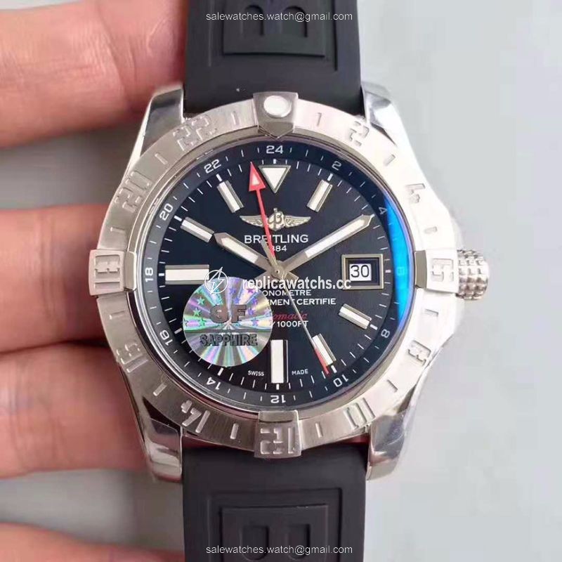 Replica Breitling Avenger II GMT A3239011/BC35/152S GF Factory Black Dial Replica Breitling Avenger II GMT A3239011/BC35/152S GF Factory Black Dial