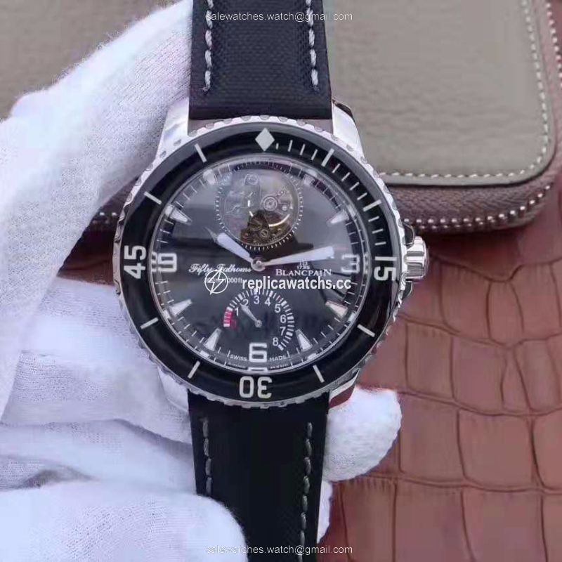 Replica Blancpain Fifty Fathoms Tourbillon 8 Days 5025-1530-52A Black Dial Replica Blancpain Fifty Fathoms Tourbillon 8 Days 5025-1530-52A Black Dial