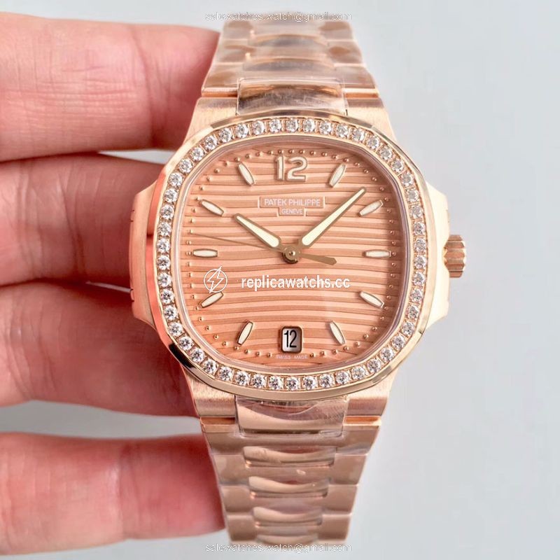 Replica Patek Philippe Ladies Nautilus 7118/1200R PF Factory Rose Gold Dial Replica Patek Philippe Ladies Nautilus 7118/1200R PF Factory Rose Gold Dial