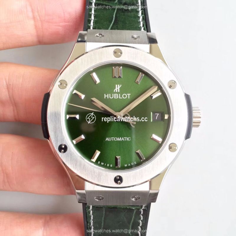 Replica Hublot Classic Fusion 38MM 511.NX.8970.LR JJ Factory Green Dial Replica Hublot Classic Fusion 38MM 511.NX.8970.LR JJ Factory Green Dial