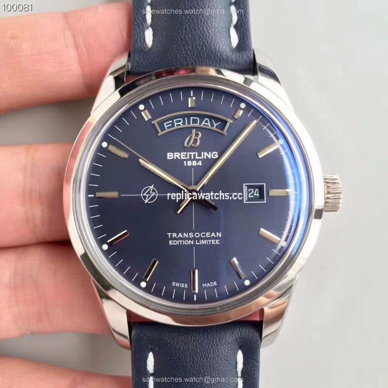 Replica Breitling Transocean Day Date A453109T/C921/731P/A20BA.1 Blue Dial Replica Breitling Transocean Day Date A453109T/C921/731P/A20BA.1 Blue Dial