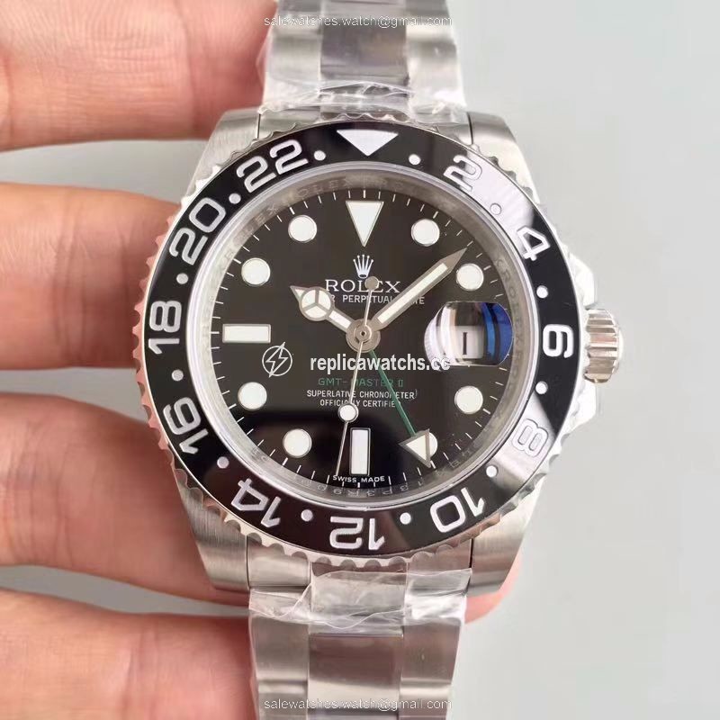 Replica Rolex GMT Master II 116710LN 40MM Noob Factory Black Dial Replica Rolex GMT Master II 116710LN 40MM Noob Factory Black Dial