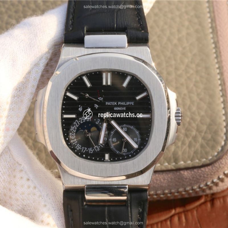 Replica Patek Philippe Nautilus Moonphase 5712G-001 Black Dial Replica Patek Philippe Nautilus Moonphase 5712G-001 Black Dial
