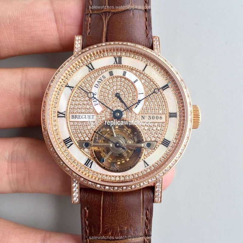 Replica Breguet Classique Complications Tourbillon 5317BR/12/9V6 Diamond Dial Replica Breguet Classique Complications Tourbillon 5317BR/12/9V6 Diamond Dial