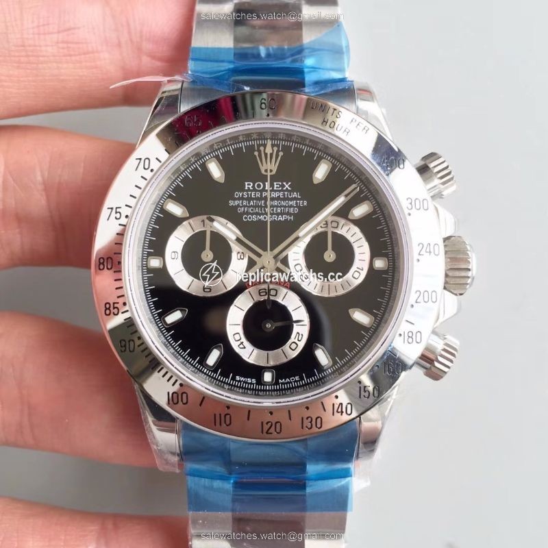 Replica Rolex Daytona Cosmograph 116520 Noob Factory Black Dial Replica Rolex Daytona Cosmograph 116520 Noob Factory Black Dial