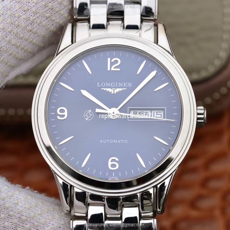 Replica Longines Flagship Double Calendar L4.899.4.12.601 GK Factory Blue Dial Replica Longines Flagship Double Calendar L4.899.4.12.601 GK Factory Blue Dial