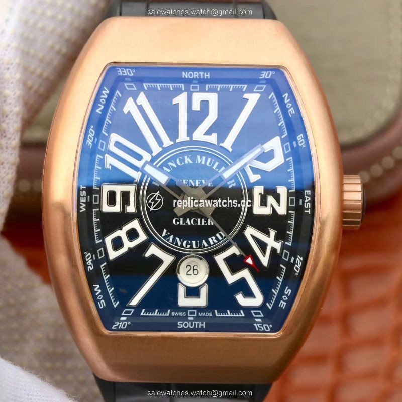 Replica Franck Muller Vanguard V45-02 18K Rose Gold Black Dial Replica Franck Muller Vanguard V45-02 18K Rose Gold Black Dial