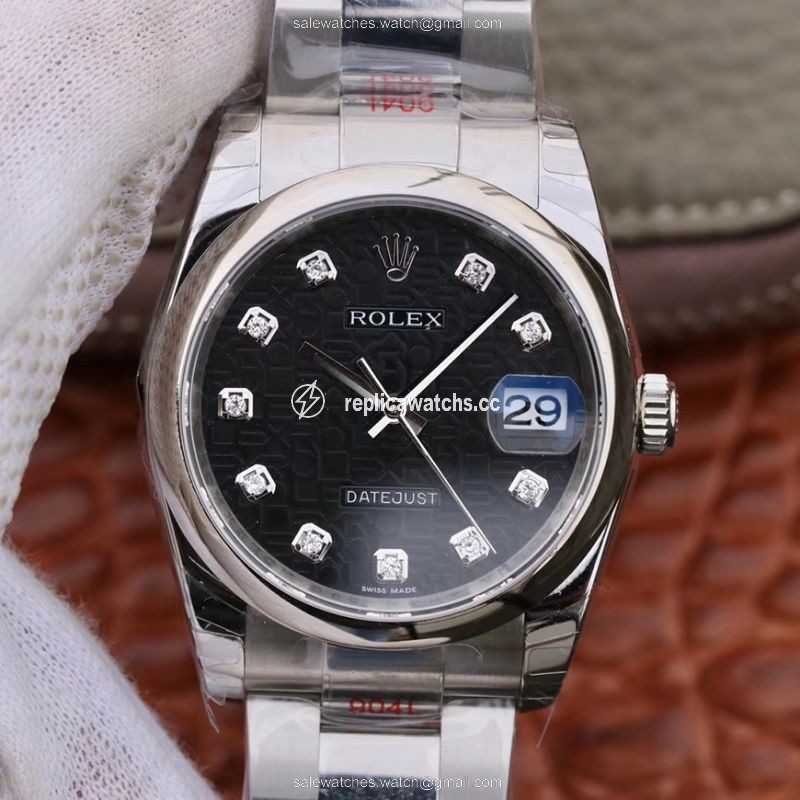Replica Rolex Datejust 116200 36mm DJ Factory Black Dial Replica Rolex Datejust 116200 36mm DJ Factory Black Dial