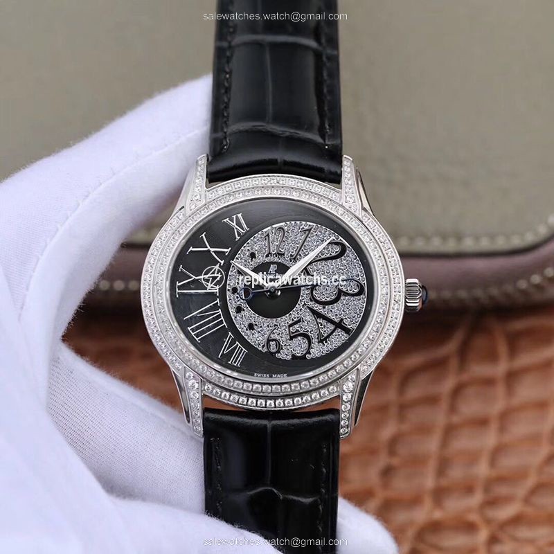 Replica Audemars Piguet Millenary Lady 77302BC.ZZ.D001CR.01 Black Dial Replica Audemars Piguet Millenary Lady 77302BC.ZZ.D001CR.01 Black Dial