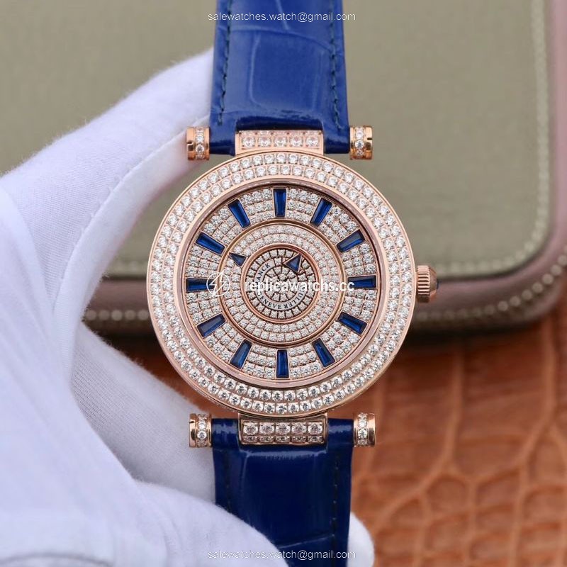 Replica Franck Muller Double Mystery D 3R CD 42 Rose Gold Diamond Dial Replica Franck Muller Double Mystery D 3R CD 42 Rose Gold Diamond Dial