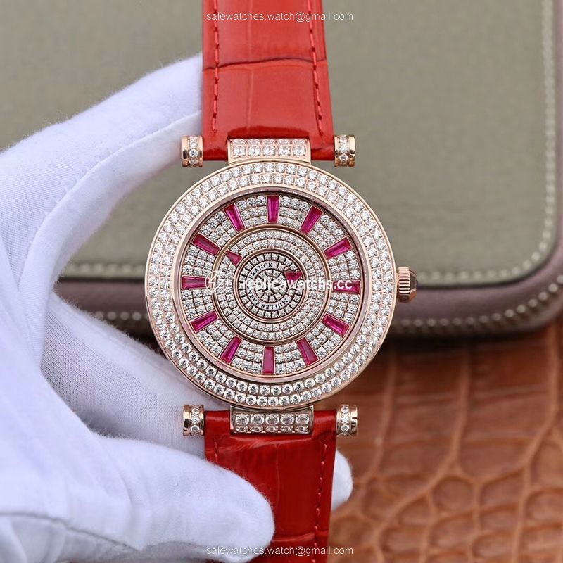 Replica Franck Muller Double Mystery DM42D2RCD GS Factory Rose Gold Diamond Dial Replica Franck Muller Double Mystery DM42D2RCD GS Factory Rose Gold Diamond Dial