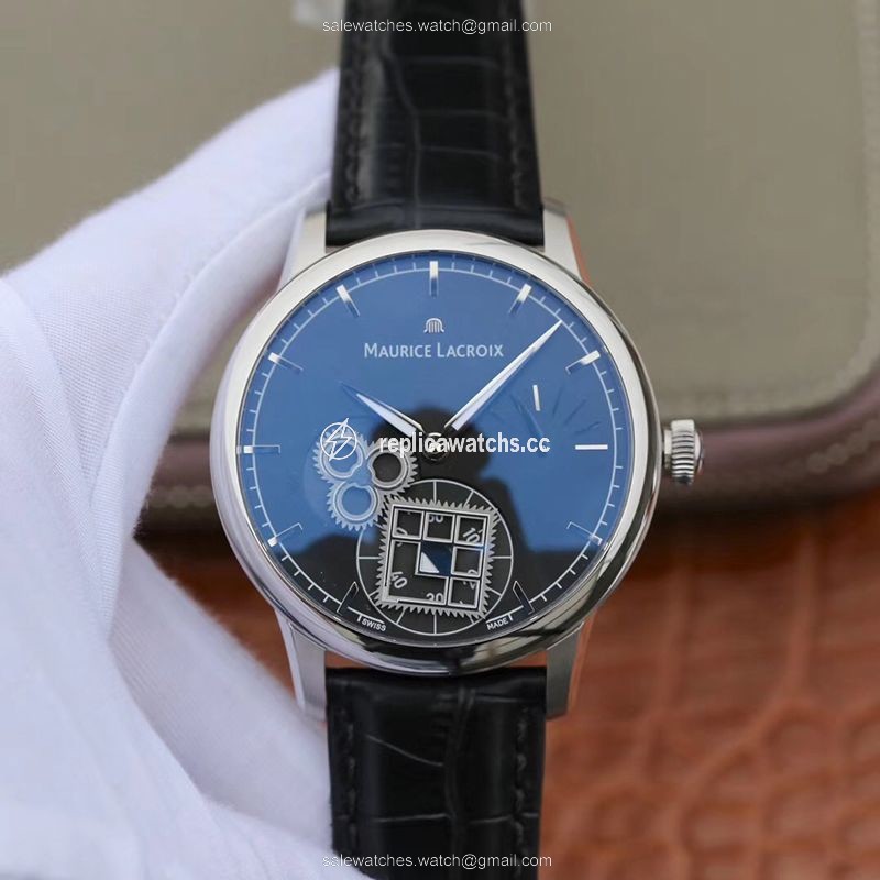 Replica Maurice Lacroix Masterpiece MP7158-SS001-301-1 AM Factory Black Dial Replica Maurice Lacroix Masterpiece MP7158-SS001-301-1 AM Factory Black Dial