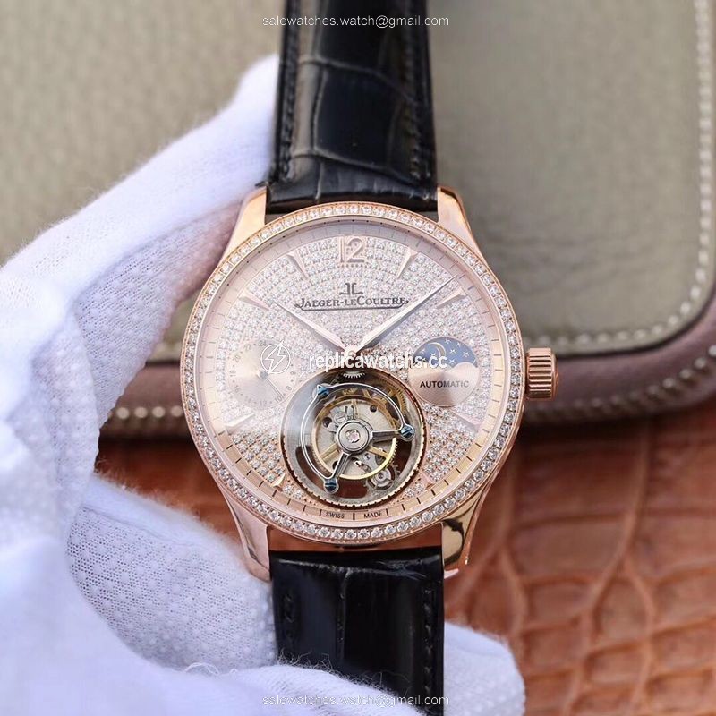 Replica Jaeger-LeCoultre Master Complication Functions Tourbillon 18K Rose Gold Diamonds Dial Replica Jaeger-LeCoultre Master Complication Functions Tourbillon 18K Rose Gold Diamonds Dial