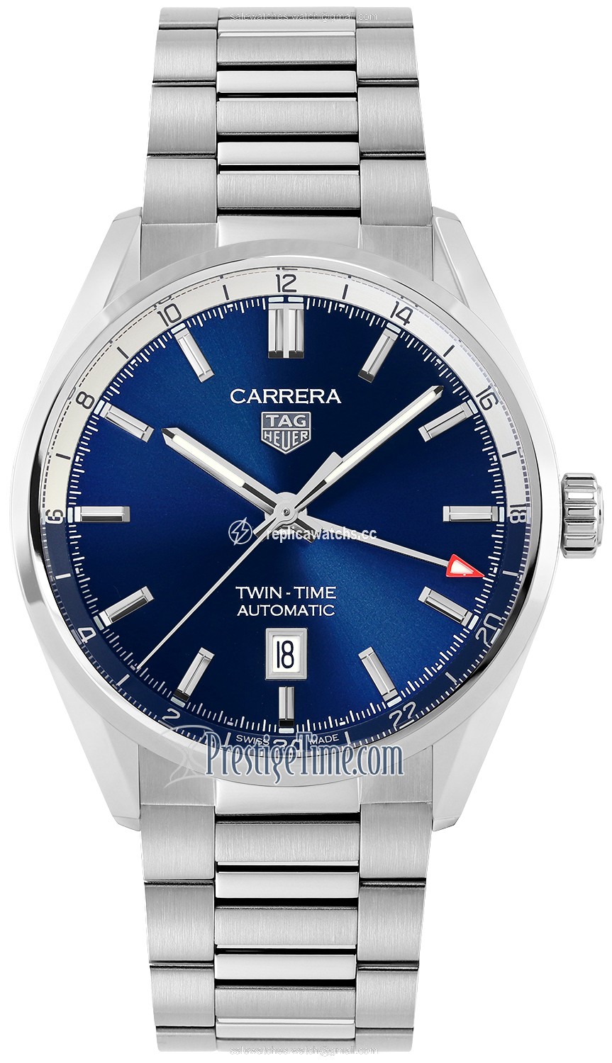 Replica wbn201a.ba0640 Tag Heuer Carrera Twin Time 41mm Mens Watch Replica wbn201a.ba0640 Tag Heuer Carrera Twin Time 41mm Mens Watch