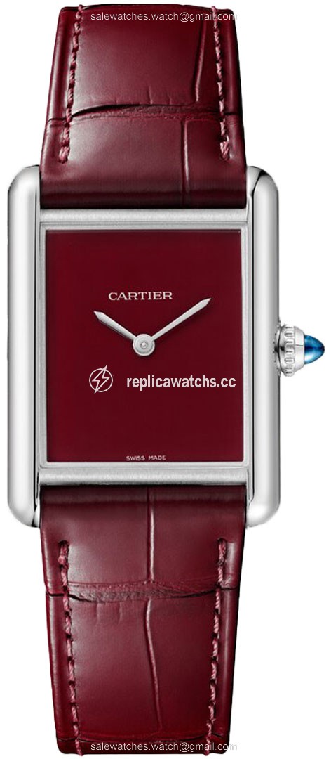 Replica wsta0054 Claret Red Cartier Tank Must Quartz Ladies Large Midsize Watch Replica wsta0054 Claret Red Cartier Tank Must Quartz Ladies Large Midsize Watch