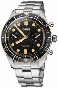Replica 01 771 7744 4354-07 8 21 18 Oris Divers Sixty-Five Chronograph Mens Watch