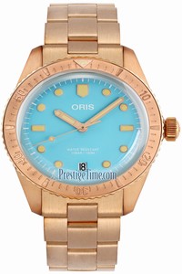 Replica 01 733 7771 3155-07 8 19 15 Cotton Candy Blue Oris Divers Sixty Five 38mm Midsize Watch