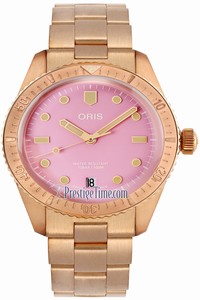 Replica 01 733 7771 3158-07 8 19 15 Cotton Candy Pink Oris Divers Sixty Five 38mm Midsize Watch