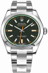 Replica 116400gv Black Rolex Milgauss 40mm Mens Watch