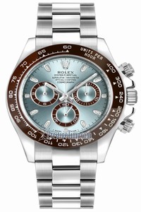 Replica 116506 Ice Blue Index Rolex Cosmograph Daytona Platinum Mens Watch