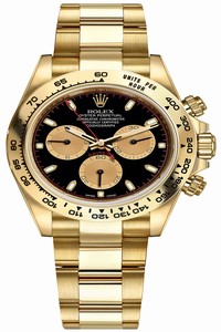 Replica 116508 Black Champagne Index Oyster Rolex Cosmograph Daytona Yellow Gold Mens Watch
