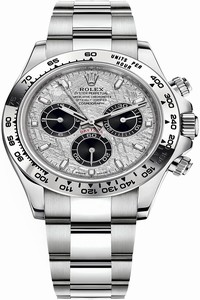 Replica 116509 Meteorite Oyster Rolex Cosmograph Daytona White Gold Mens Watch