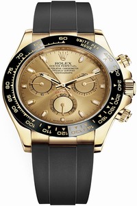 Replica 116518LN Champagne Oysterflex Rolex Cosmograph Daytona Yellow Gold Mens Watch
