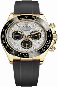 Replica 116518LN Meteorite Black Oysterflex Rolex Cosmograph Daytona Yellow Gold Mens Watch