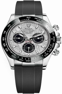 Replica 116519LN Meteorite Black Oysterflex Rolex Cosmograph Daytona White Gold Mens Watch