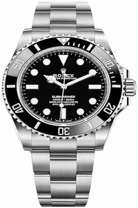 Replica 124060 No Date Rolex Oyster Perpetual Submariner 41mm Mens Watch