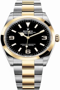 Replica 124273 Black Rolex Explorer 36mm Midsize Watch