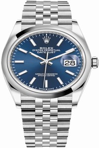 Replica 126200 Blue Index Jubilee Rolex Datejust 36mm Stainless Steel Midsize Watch