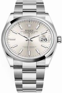 Replica 126200 Silver Index Oyster Rolex Datejust 36mm Stainless Steel Midsize Watch