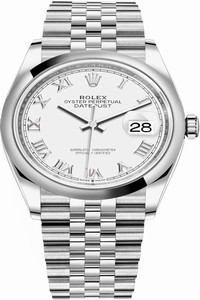 Replica 126200 White Roman Jubilee Rolex Datejust 36mm Stainless Steel Midsize Watch