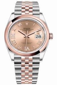 Replica 126201 Rose VI IX Roman Jubilee Rolex Datejust 36mm Stainless Steel and Rose Gold Ladies Watch