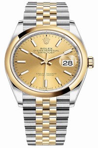 Replica 126203 Champagne Index Jubilee Rolex Datejust 36mm Stainless Steel and Yellow Gold Ladies Watch