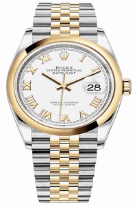 Replica 126203 White Roman Jubilee Rolex Datejust 36mm Stainless Steel and Yellow Gold Ladies Watch