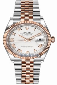 Replica 126231 White Roman Jubilee Rolex Datejust 36mm Stainless Steel and Rose Gold Ladies Watch