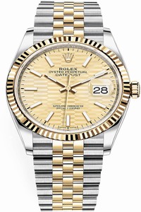 Replica 126233 Golden Fluted Jubilee Rolex Datejust 36mm Stainless Steel and Yellow Gold Ladies Watch